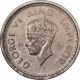 Silver One Rupee Coin of King George VI of Bombay Mint of 1944.