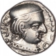 Silver Drachma Coin of Vijayasena of Western Kshatrapas.