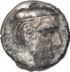 Silver Drachma Coin of Ishvaradatta of Abhira of Western Kshatrapas.