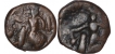 Copper Coins of Vasudeva I of Kushan Dynasty.