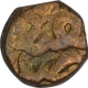 Copper Half Dam Coin of Akbar of Narnol Mint.