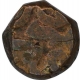 Copper Half Dam Coin of Akbar of Narnol Mint.