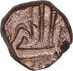 Copper Fulus coin of Akbar of Delhi mint.