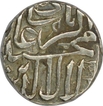 Silver Half Rupee Coin of Akbar of Mulher Mint.