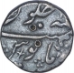 Silver Half Rupee Coin of Aurangzeb of Surat Mint.