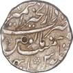 Silver One Rupee Coin of Aurangzeb of Ajmer Mint.