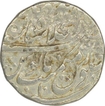 Silver One  Rupee Coin of Muhammad Shah of Shahjahanabad Mint.