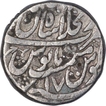 Silver One Rupee Coin of Muhammad Shah of Shahajahanabad Mint.