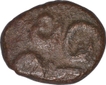 Copper Half Kasu Coin of Madurai Nayakas.