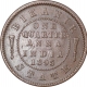 Copper Quarter Coin of Ganga singh of Bikaner State.