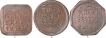 Copper Anna Coins of Bhupal Singh of Mewar State.