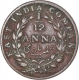 Copper One Twelfth Anna Coin of East India Company of Madras Mint of 1835.