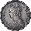 Copper One Twelfth Anna of Victoria Empress of Calcutta Mint of 1878.