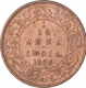 Copper One Twelfth Anna Coin of Victoria Empress of Calcutta Mint of 1886.