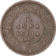 Copper One Twelfth Anna Coin of Victoria Empress of Calcutta Mint of 1889.