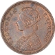 Copper One Twelfth Anna Coin of Victoria Empress of Calcutta Mint of 1893.