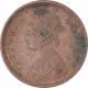 Copper One Twelfth Anna Coin of Victoria Empress of Calcutta Mint of 1897.