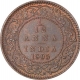 Copper One Twelfth Anna Coin of King Edward VII of Calcutta Mint of 1905.