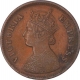 Copper Half Pice Coin of Victoria Empress of Calcutta Mint of 1901.