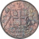 Copper One Quarter Anna Coin of East India Company of Royal Mint of 1857.