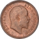 Copper One Quarter Anna Coin of King Edward VII of Calcutta Mint of 1904.