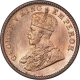 Bronze One Quarter Anna Coin of King George V of Calcutta Mint of 1933.