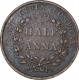 Copper Half Anna Coin of East India Company of Madras Mint of 1835.