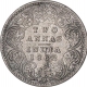 Silver Two Annas Coin of Victoria Queen of Calcutta Mint of 1862.