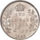 Silver Two Annas Coin of King Edward VII of Calcutta Mint of 1905.