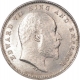 Silver Two Annas Coin of King Edward VII of Calcutta Mint of 1905.