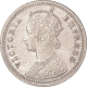 Silver Quarter Rupee Coin of Victoria Empress of Calcutta Mint of 1879.