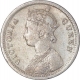 Silver Quarter Rupee Coin of Victoria Queen of Bombay Mint of 1862.