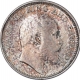 Silver Quarter Rupee Coin of King Edward VII of Calcutta Mint of 1905.