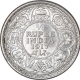 Silver Quarter Rupee Coin of King George V of Calcutta Mint of 1917.