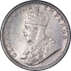 Silver Quarter Rupee of King George V of Calcutta Mint of 1918.