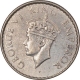 Silver Quarter Rupee Coin of King George VI of Bombay Mint of 1940.