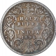 Silver Half Rupee Coin of Victoria Empress of Calcutta Mint of 1896.