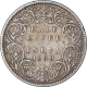 Silver Half Rupee Coin of Victoria Empress of Calcutta Mint of 1899.