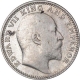 Silver Half Rupee Coin of King Edward VII of Calcutta Mint of 1910.