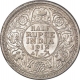 Silver Half Rupee Coin of King George V of Calcutta Mint of 1912.