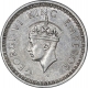 Silver Half Rupee Coin of King George VI of Lahore Mint of 1944.