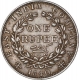 Silver One Rupee Coin of Victoria Queen of Madras Mint of 1840.