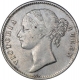 Silver One Rupee Coin of Victoria Queen of Calcutta Mint of 1840.