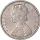 Silver One Rupee Coin of Victoria Queen of Bombay Mint of 1862.