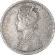 Silver One Rupee Coin of Victoria Queen of Bombay Mint of 1862. 