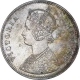 Rare Silver One Rupee Coin of Victoria Empress of Calcutta Mint of 1877.