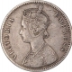 Silver One Rupee Coin of Victoria Empress of Calcutta Mint of 1882.