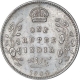 Silver One Rupee Coin of King George VII of Calcutta Mint of 1904.