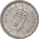 Silver One Rupee Coin of King George VI of Lahore Mint of 1944.