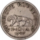 Nickel One Rupee Coin of King George VI of Lahore Mint of 1947.